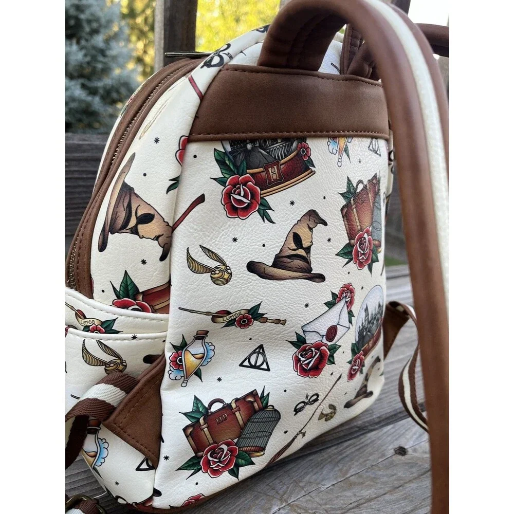 Loungefly Harry Potter Tattoo Art Mini Backpack Bag